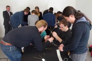 Teamwork: the marshmallow challenge at the 2016 GRADnet Winter School